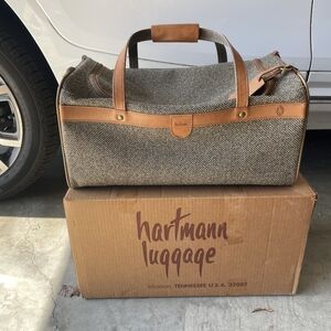 Hartmann Classic Brown and Gray Duffel Bag
